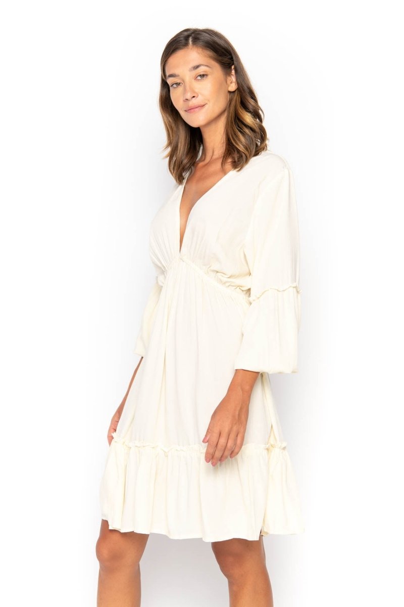 Baby Doll, Plain, Mini Dress - Love Anchor Bali