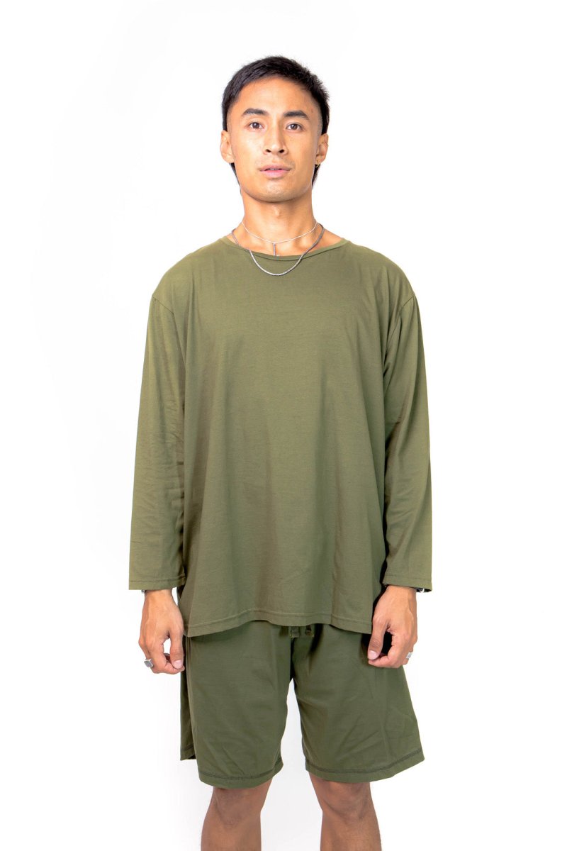 Berawa, Organic Cotton, Long Tee Shirt - Love Anchor Bali