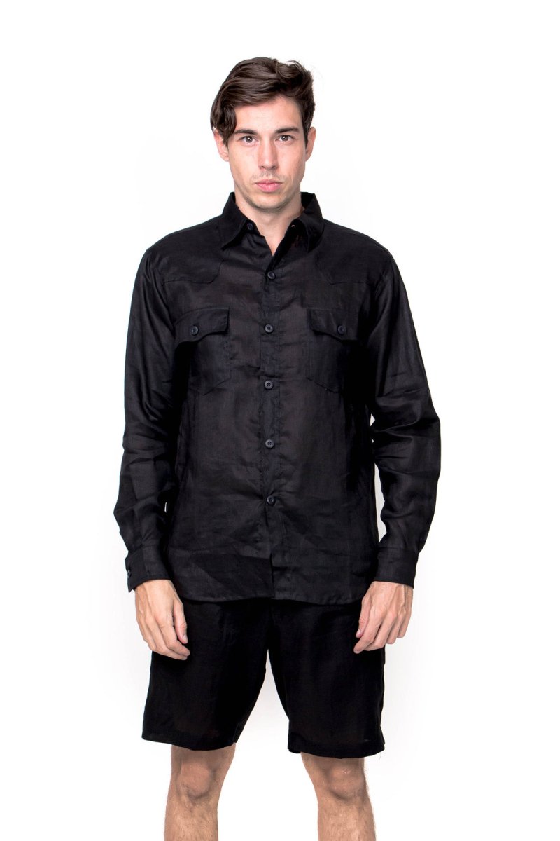 Cupek, Linen, Short Pant - Love Anchor Bali