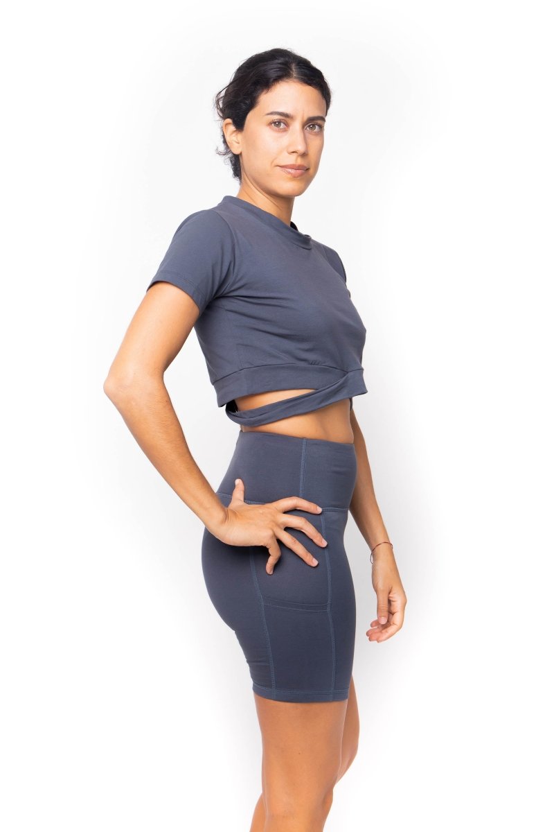 Gemini, Bamboo Spandex, Top Sport Yoga - Love Anchor Bali