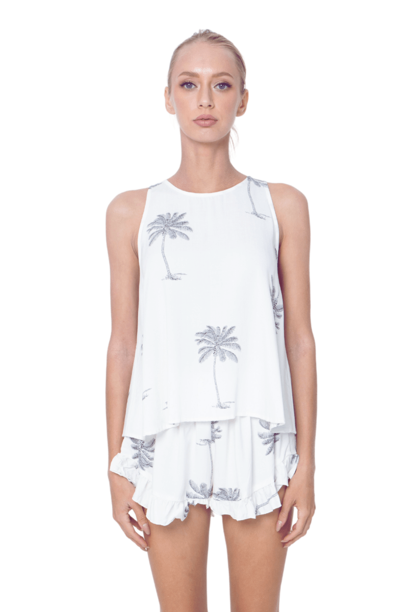 Jepun, Tropical, Sleeveless Top - Love Anchor Bali