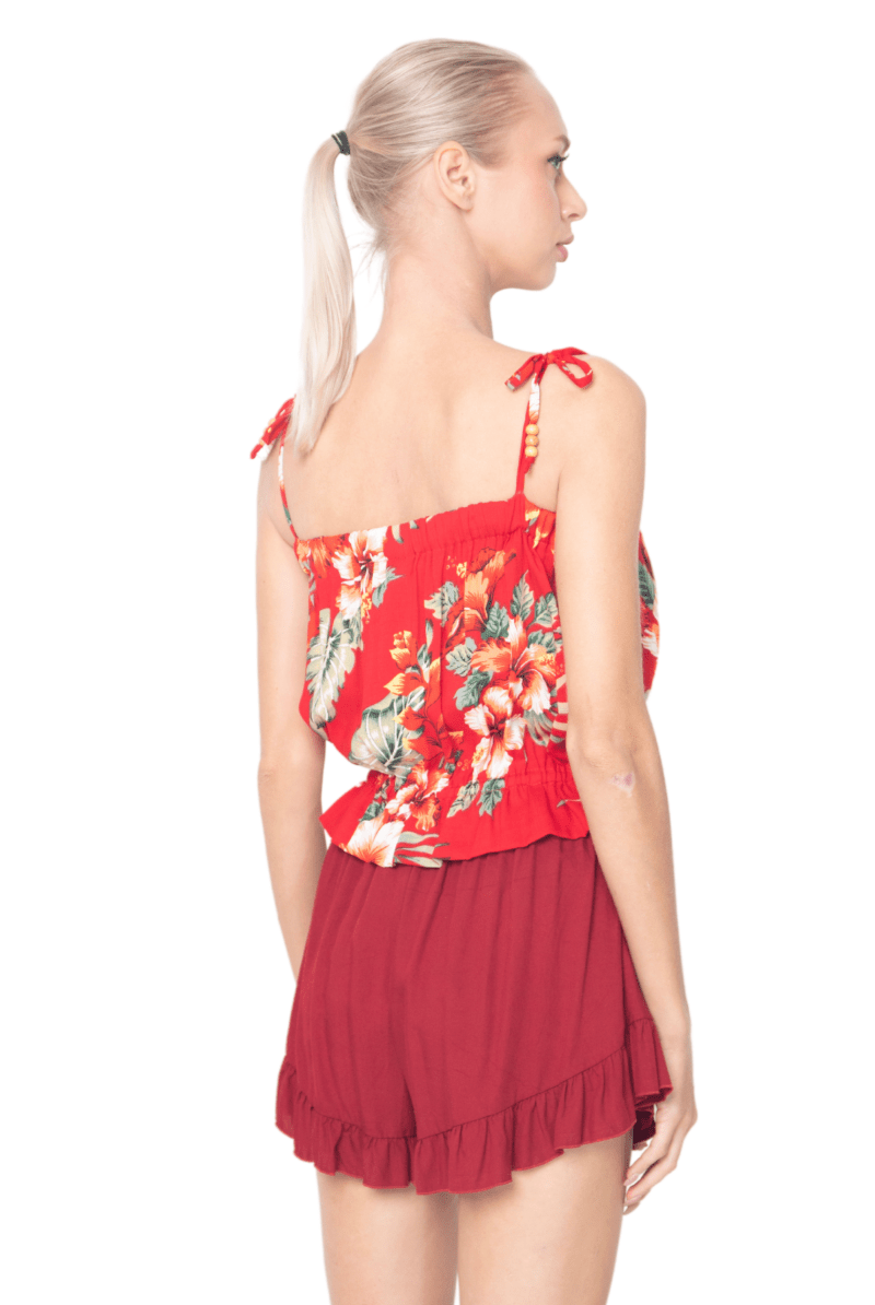 Julie, Tropical, Sleeveless Top - Love Anchor Bali