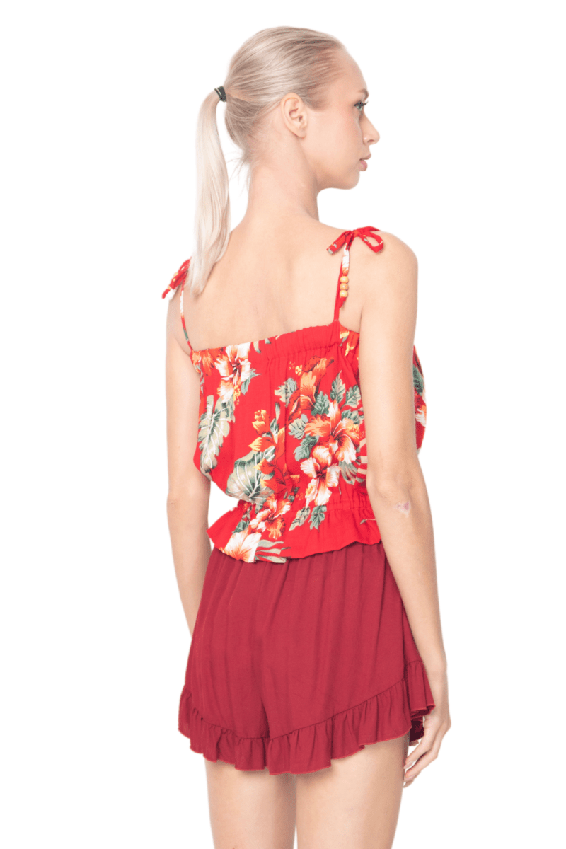 Julie, Tropical, Sleeveless Top - Love Anchor Bali