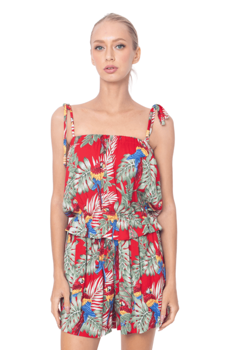 Julie, Tropical, Sleeveless Top - Love Anchor Bali