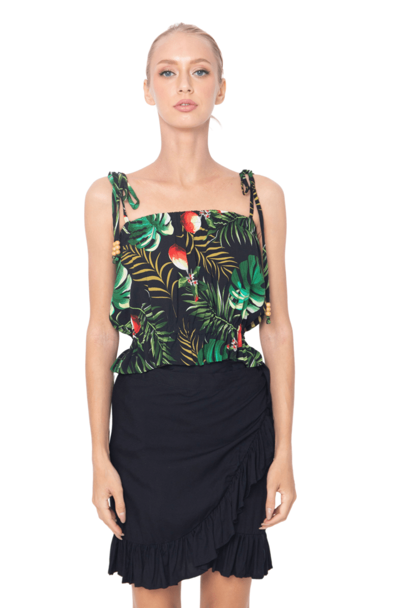 Julie, Tropical, Sleeveless Top - Love Anchor Bali