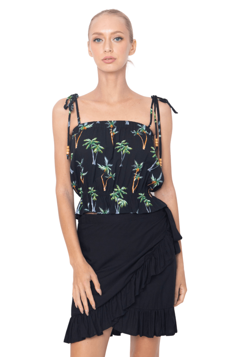 Julie, Tropical, Sleeveless Top - Love Anchor Bali