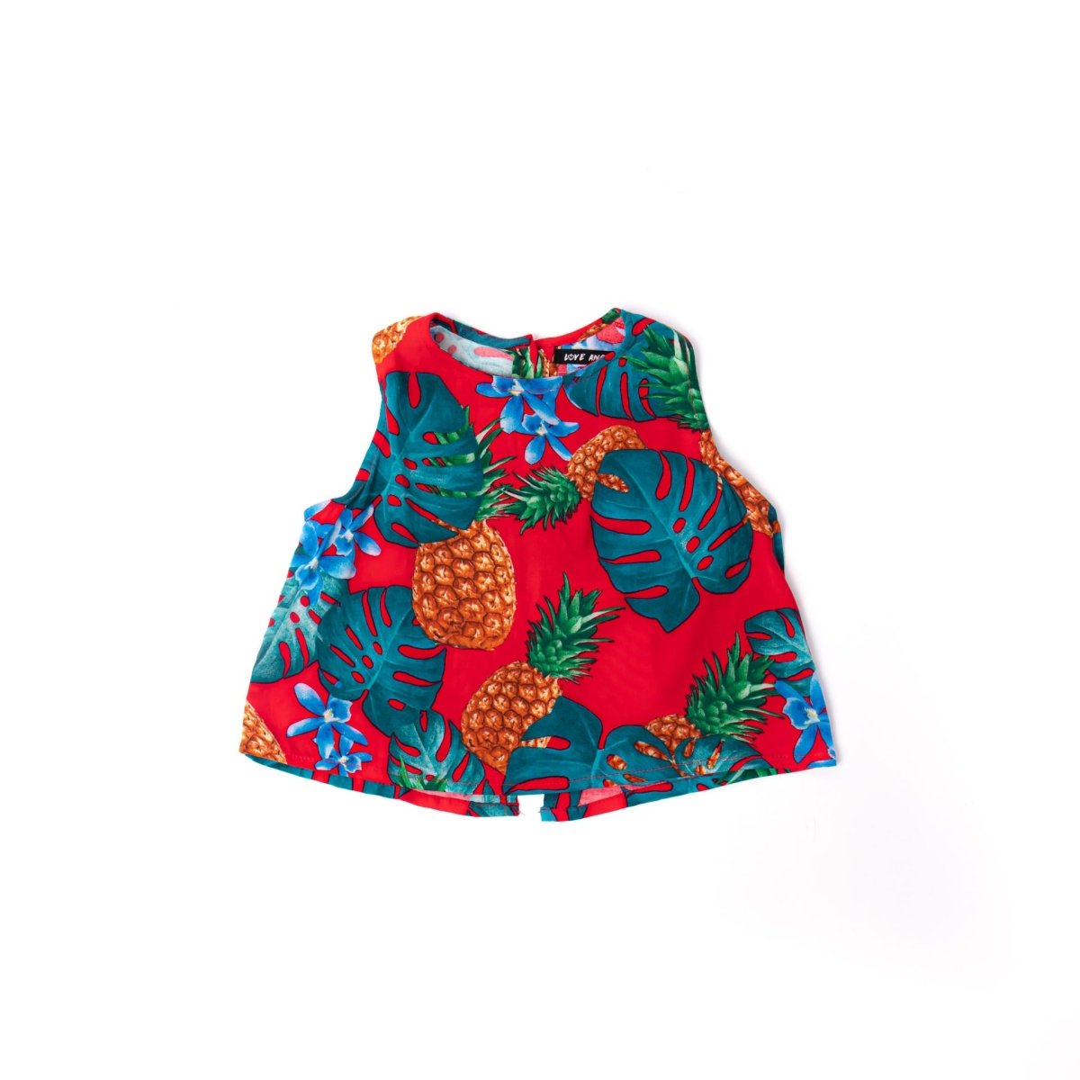 Love Anchor Beach Wear Kids Sleevless Top Tropical - Jepun - Love Anchor Bali