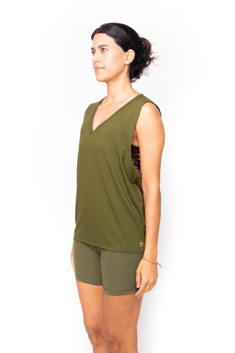 Lusaka, Bamboo Spandex, Top Sport Yoga - Love Anchor Bali