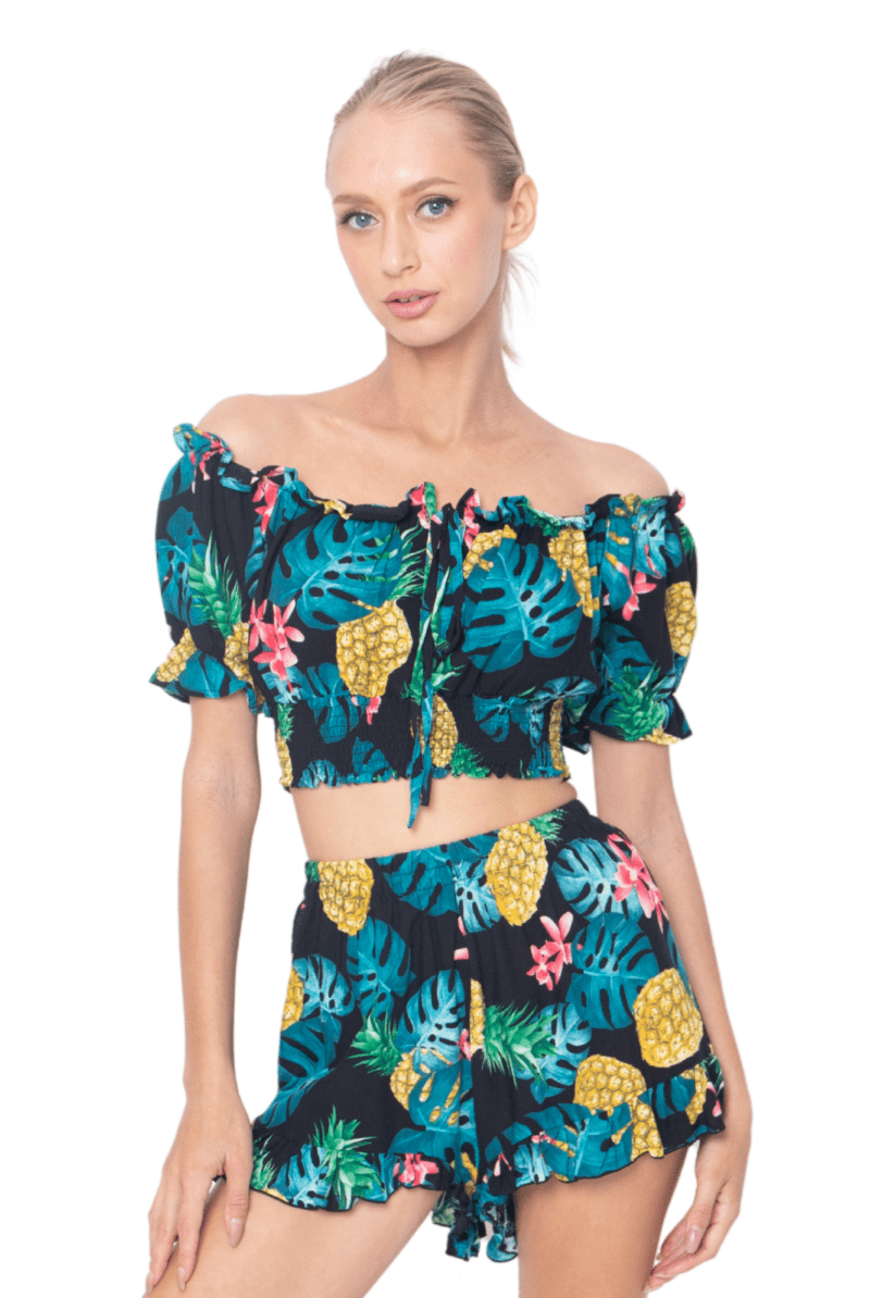 March, Tropical, Cropped Top - Love Anchor Bali