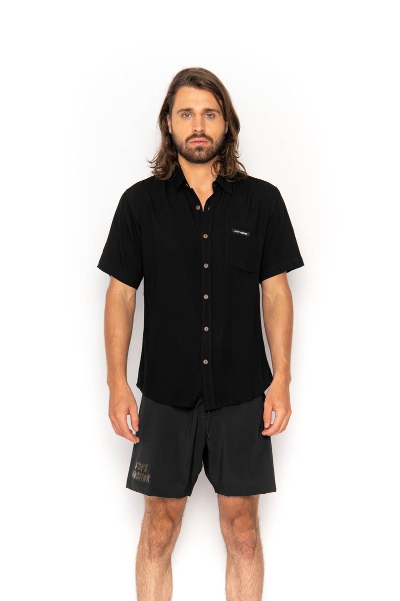 Men's Tropical Plain, Shirt - Love Anchor Bali