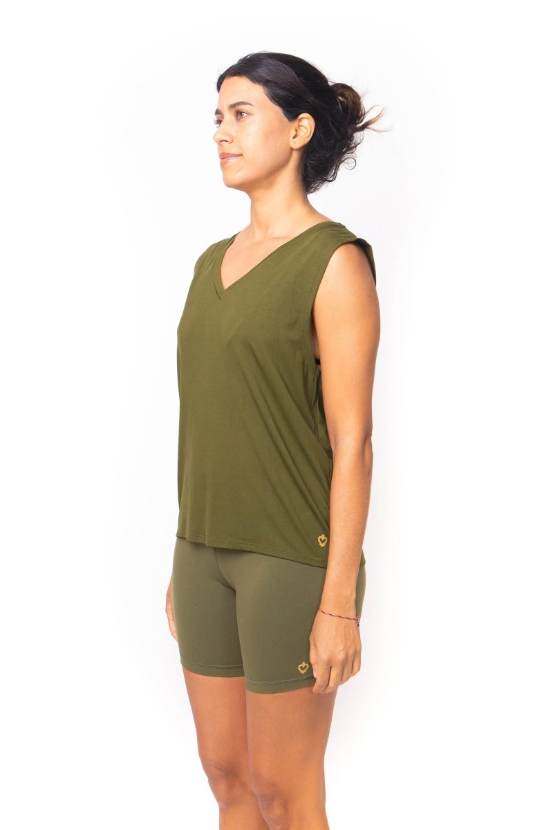 Nikosia, Bamboo Spandex, Top Sport Yoga - Love Anchor Bali