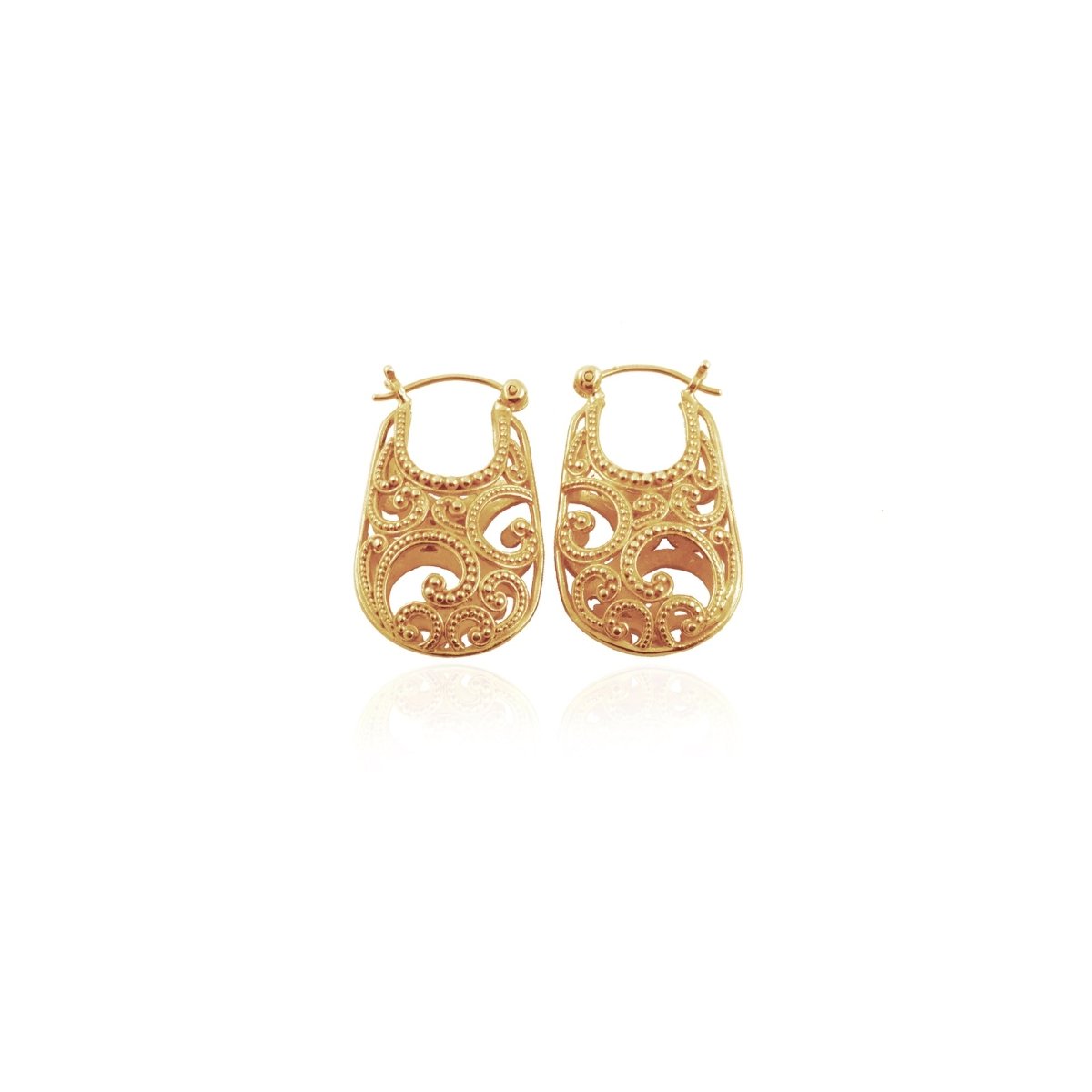 Ombak Segara Hoop Earring Gold - Love Anchor Bali