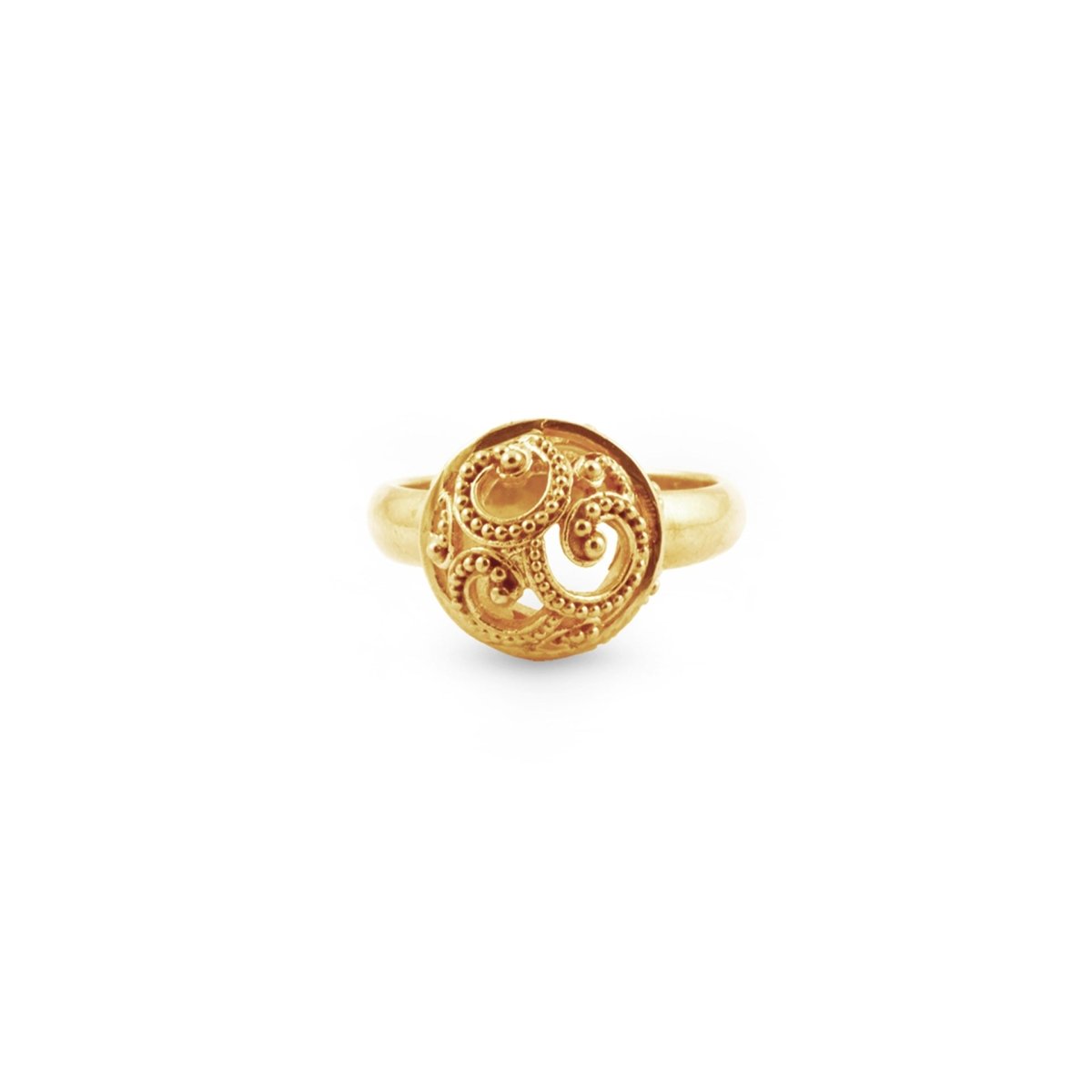 Ombak Segara Mini Cocktail Ring Gold - Love Anchor Bali
