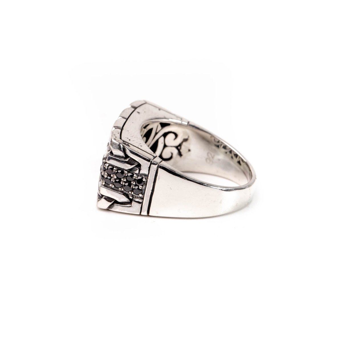 Ring Black Cz - Love Anchor Bali