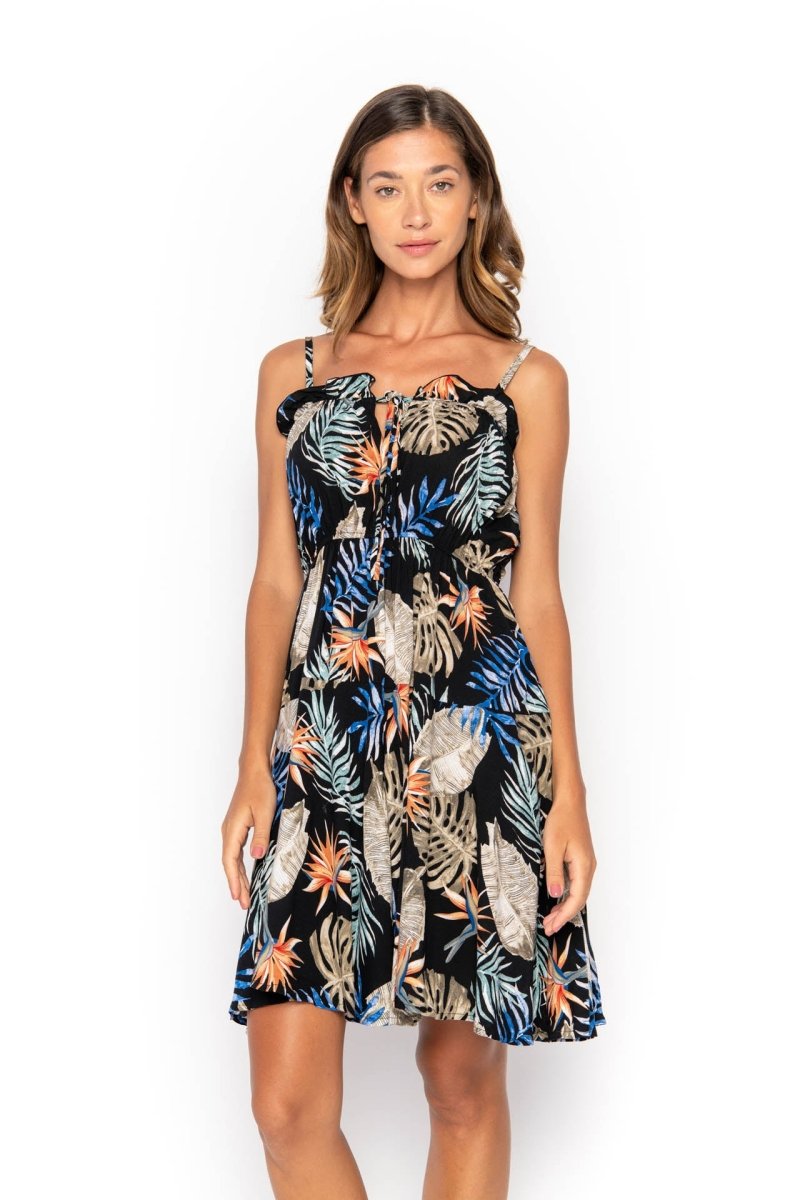 Sahara, Tropical, Mini Dress - Love Anchor Bali