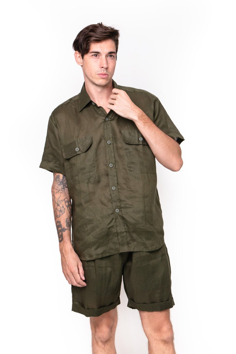 Semer, Linen, Short Pant - Love Anchor Bali