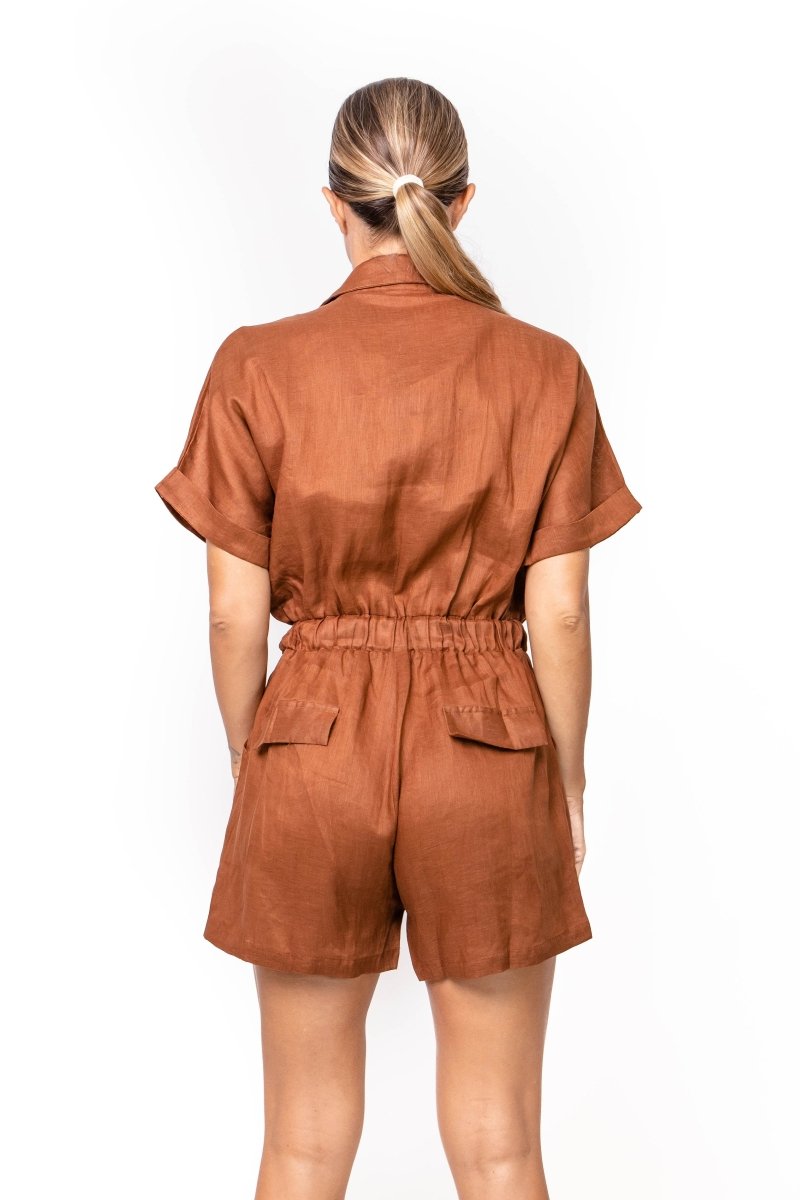 Sphinx, Linen, Playsuite - Love Anchor Bali