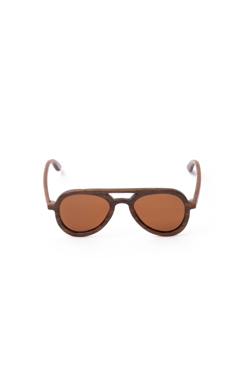 Sunglasses Aviator Round Rosewood - Love Anchor Bali