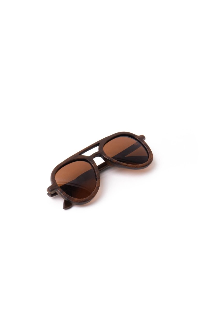 Sunglasses Aviator Round Rosewood - Love Anchor Bali