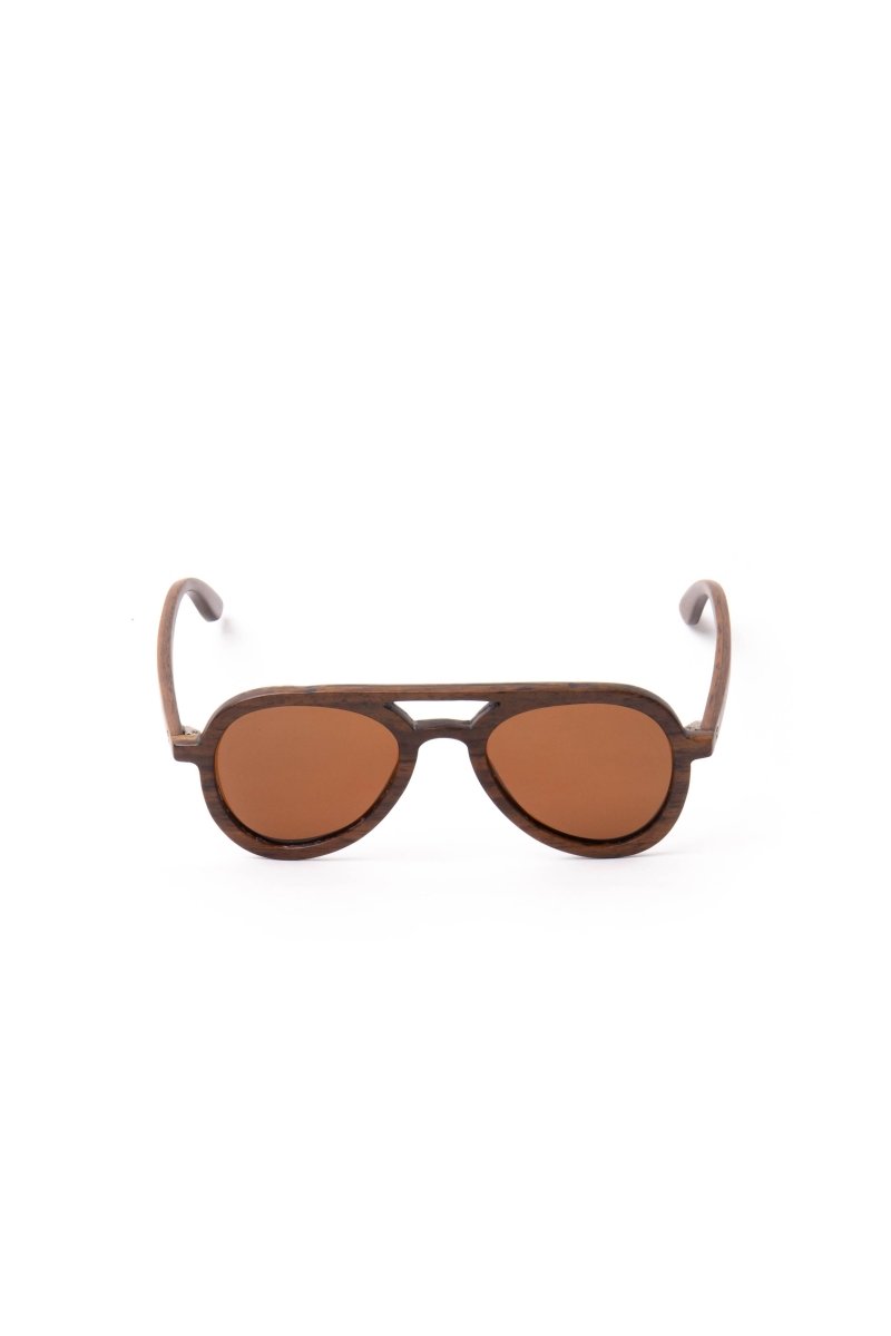Sunglasses Aviator Round Rosewood - Love Anchor Bali