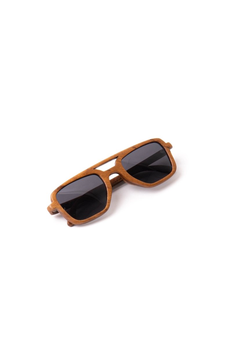 Sunglasses Godam Teak Wood - Love Anchor Bali