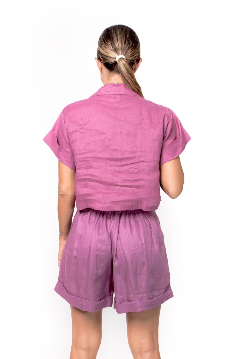 Wanagiri, Linen, Short Pant - Love Anchor Bali