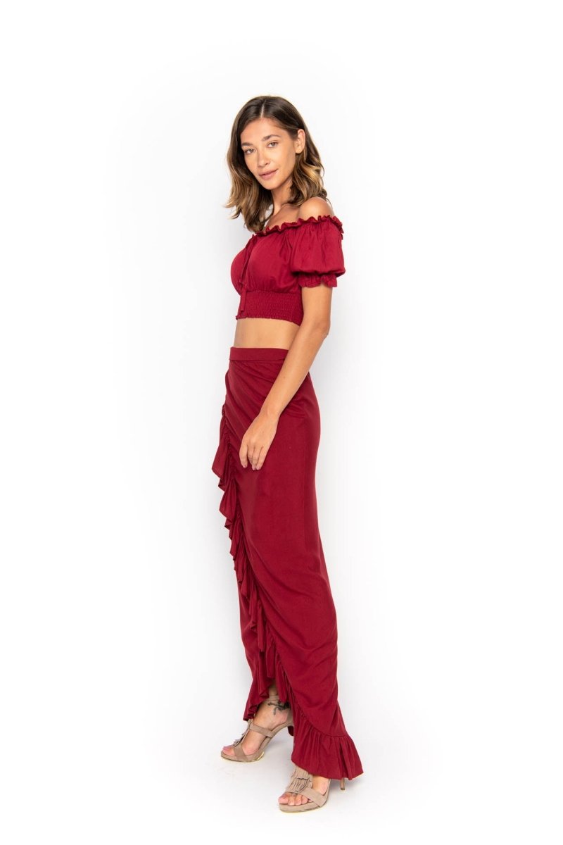 Wrap, Plain, Maxi Skirt - Love Anchor Bali