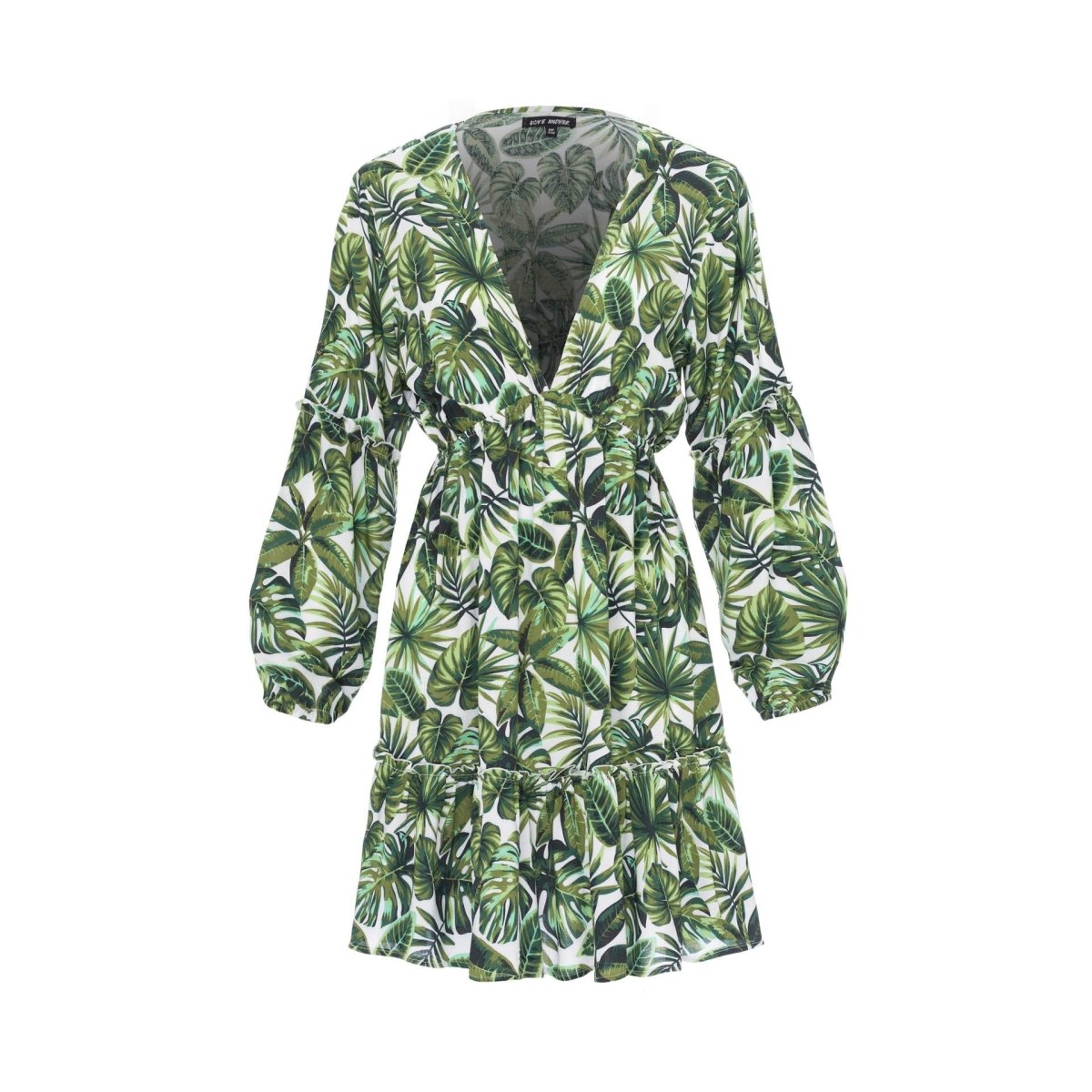 Baby Doll, Tropical Dandelion Yellow, Mini Dress - Love Anchor Bali