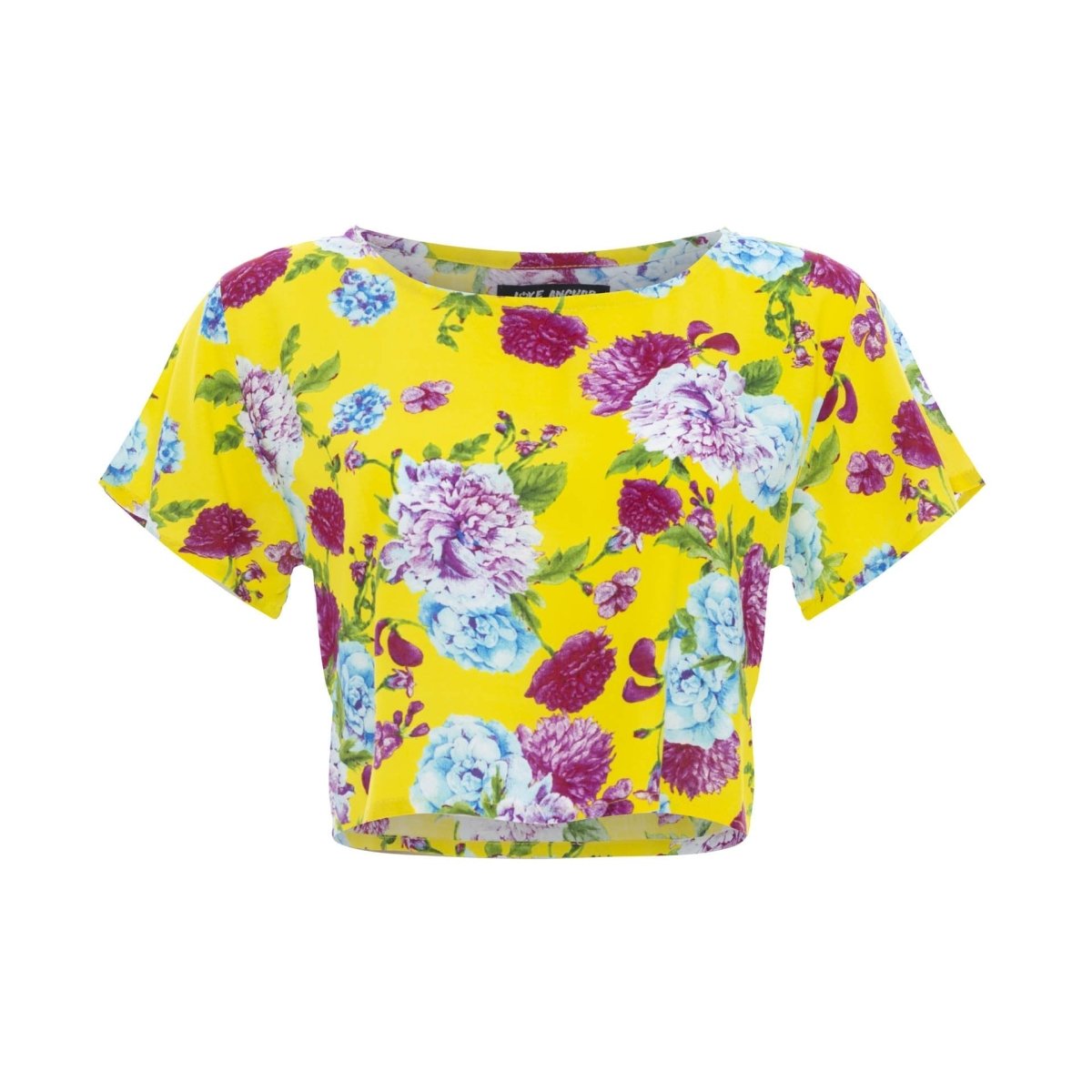 Cropped Basic, Tropical, Tee Shirt Top, Wholesale - Love Anchor Bali