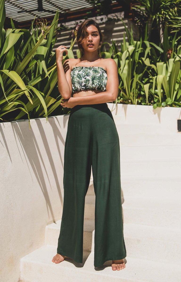 Cropped, Tropical, Tube Top, Wholesale - Love Anchor Bali