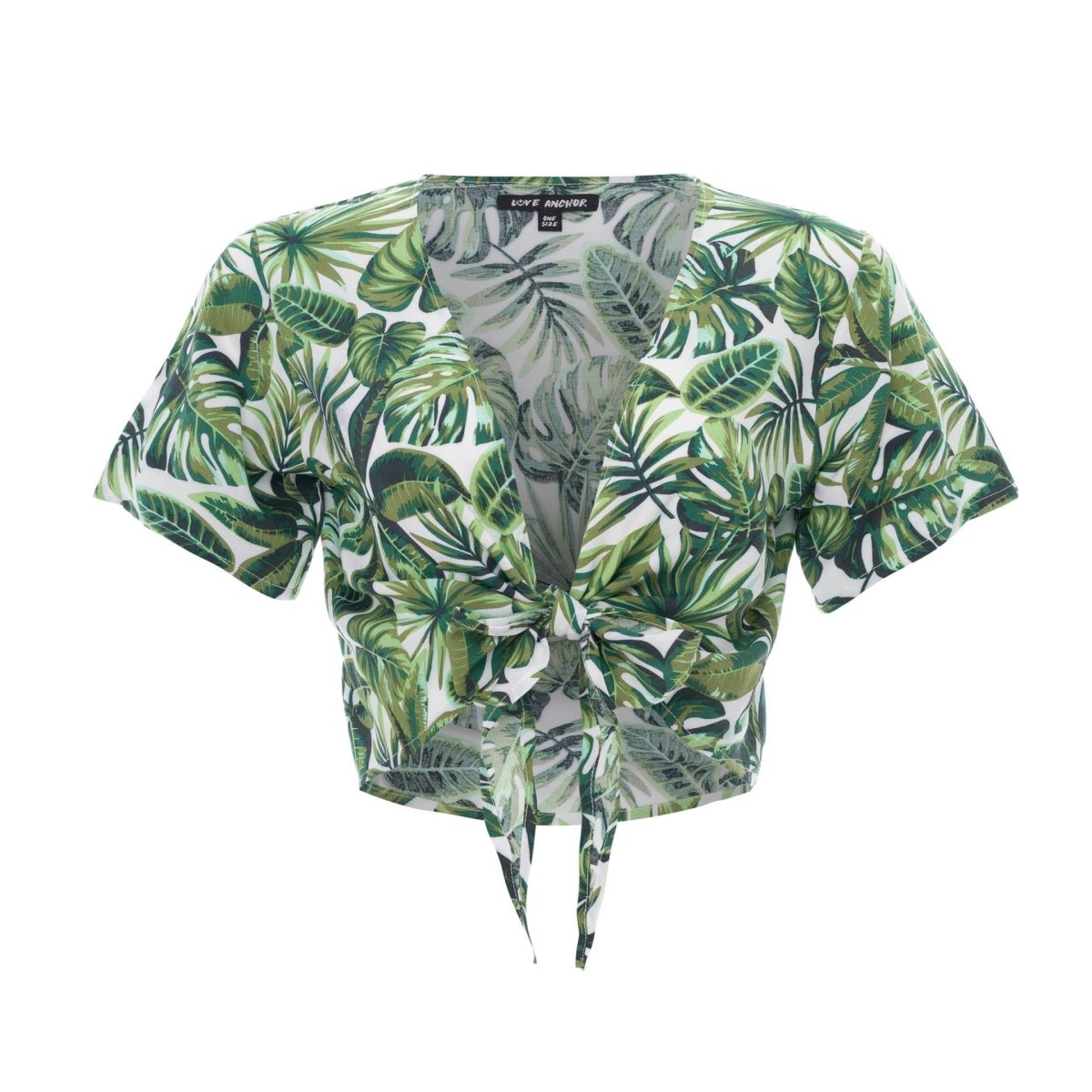 Ikat, Tropical, Crop Top - Love Anchor Bali