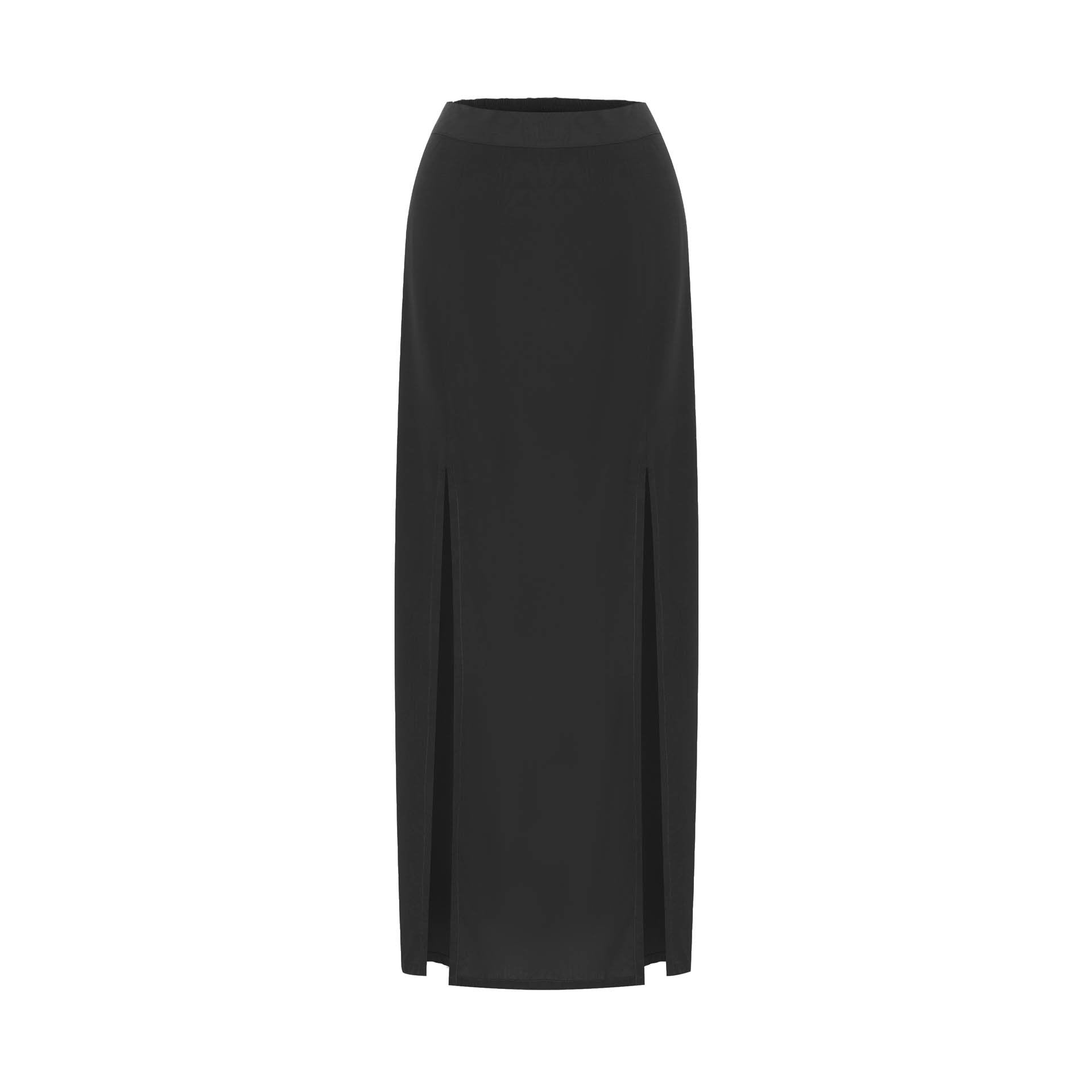bottoms, womens Tulip, Plain. Eco Rayon, Maxi Skirt