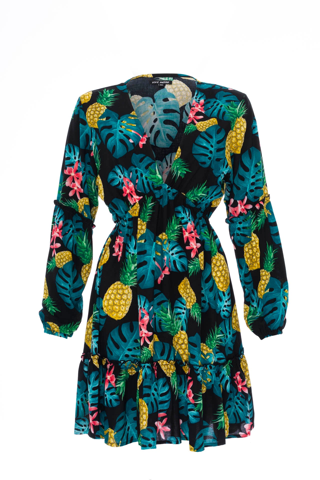 dresses, womens Baby Doll, Tropical, Eco Rayon Mini Dress