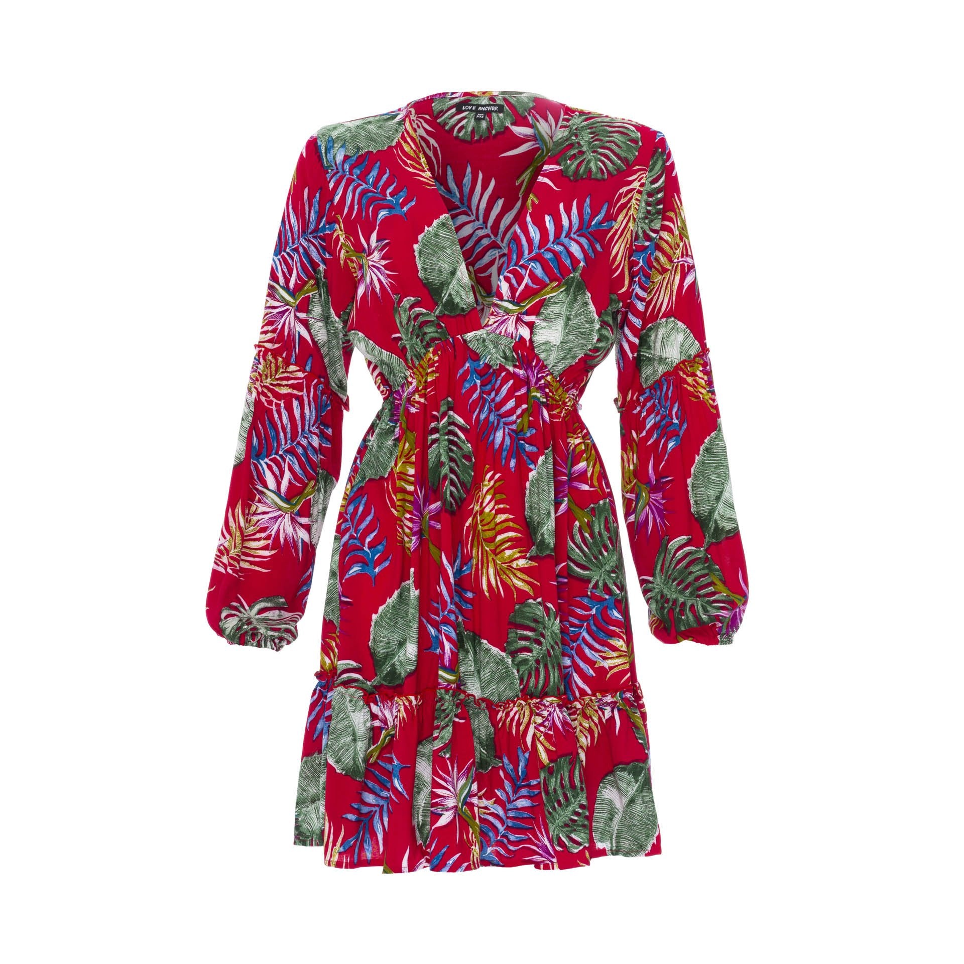 dresses, womens Baby Doll, Tropical, Eco Rayon Mini Dress