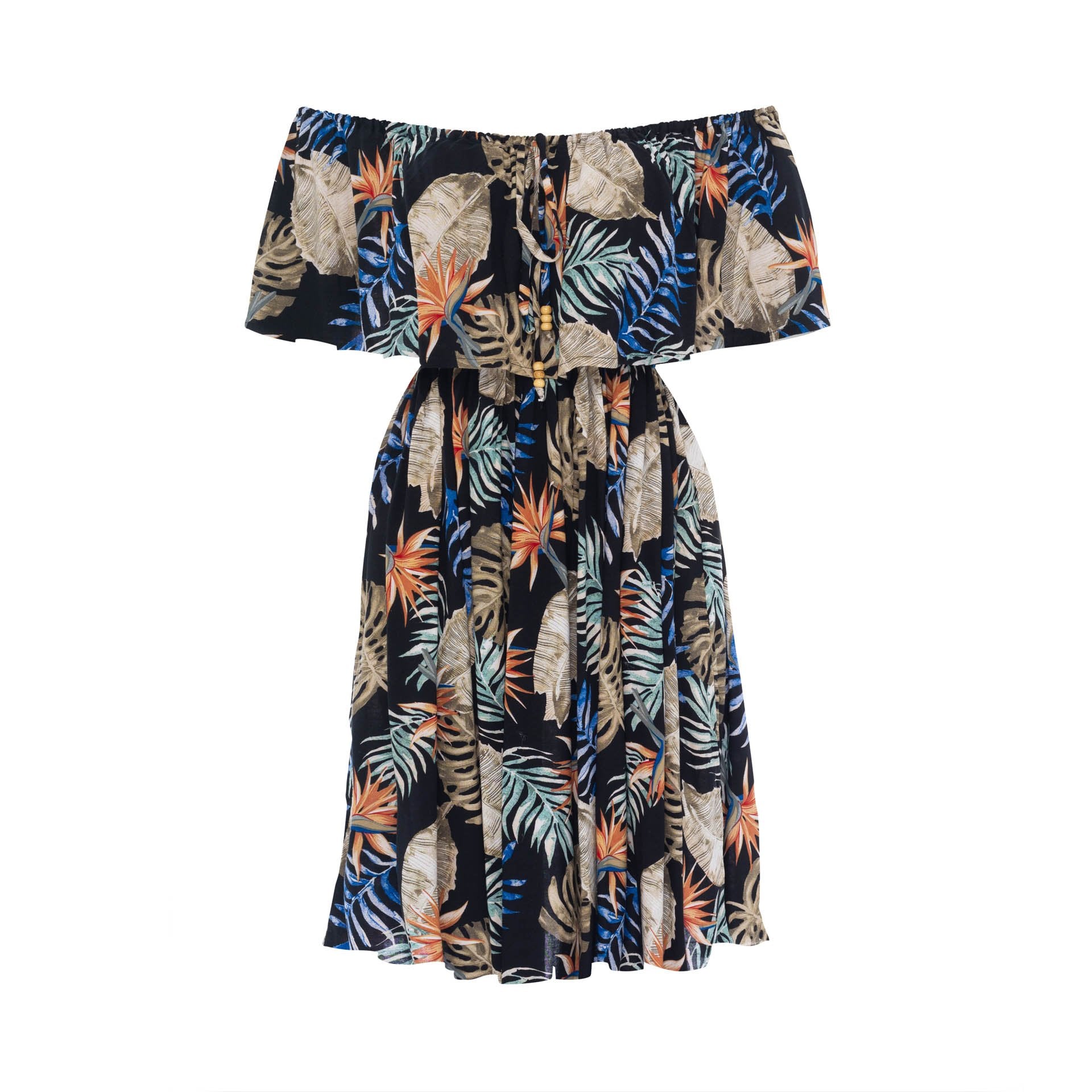 clothing wholesale, mini dress, wholesale, women wholesale Safia, Tropical, Eco Rayon Mini Dress, Wholesale