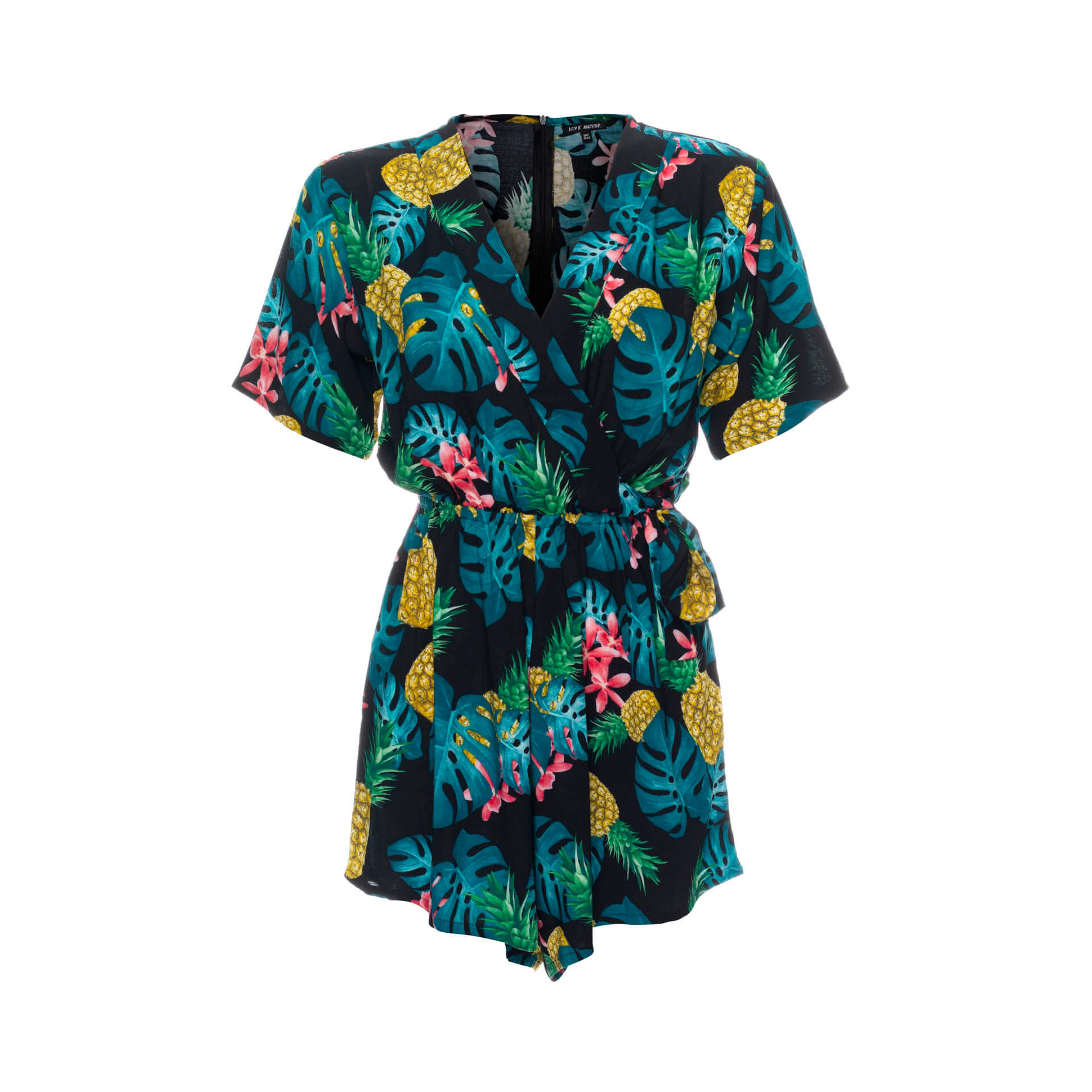 playsuits, womens Kataya, Tropical, Mini Eco Rayon Playsuit