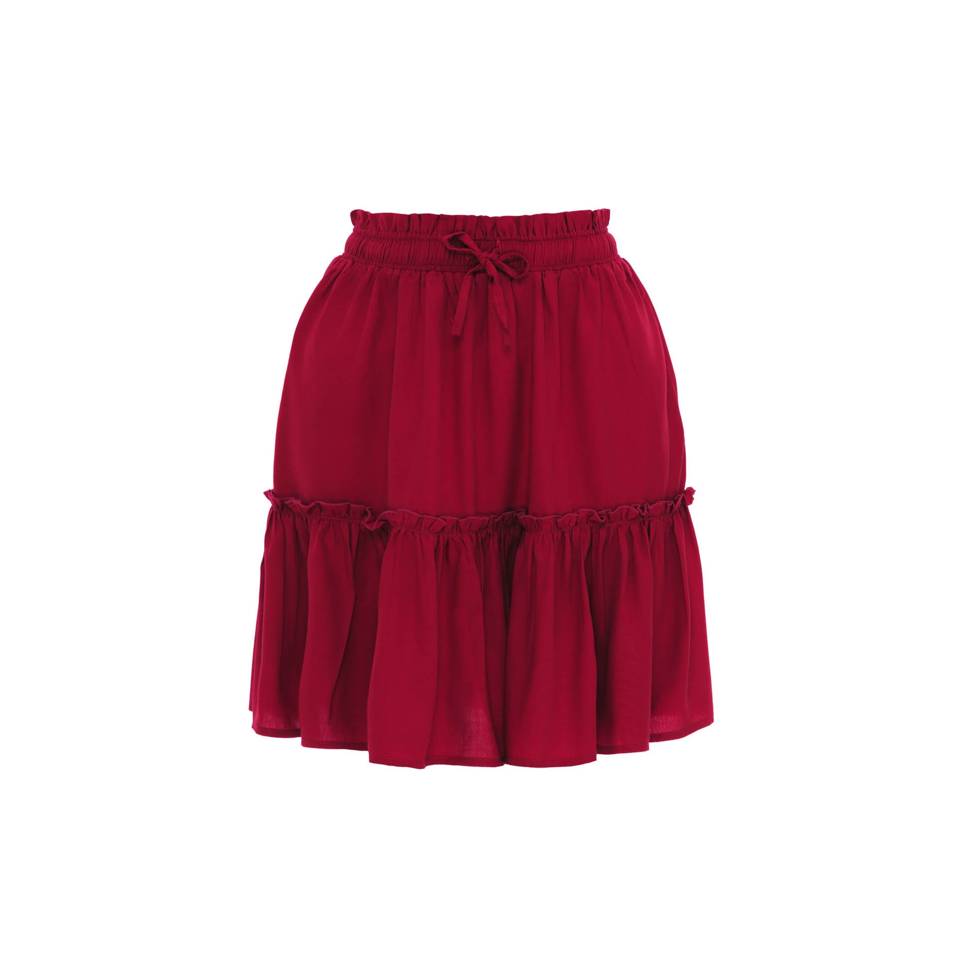 bottom, clothing wholesale, wholesale, women wholesale Frill, Plain, Eco Rayon Mini Skirt, Wholesale