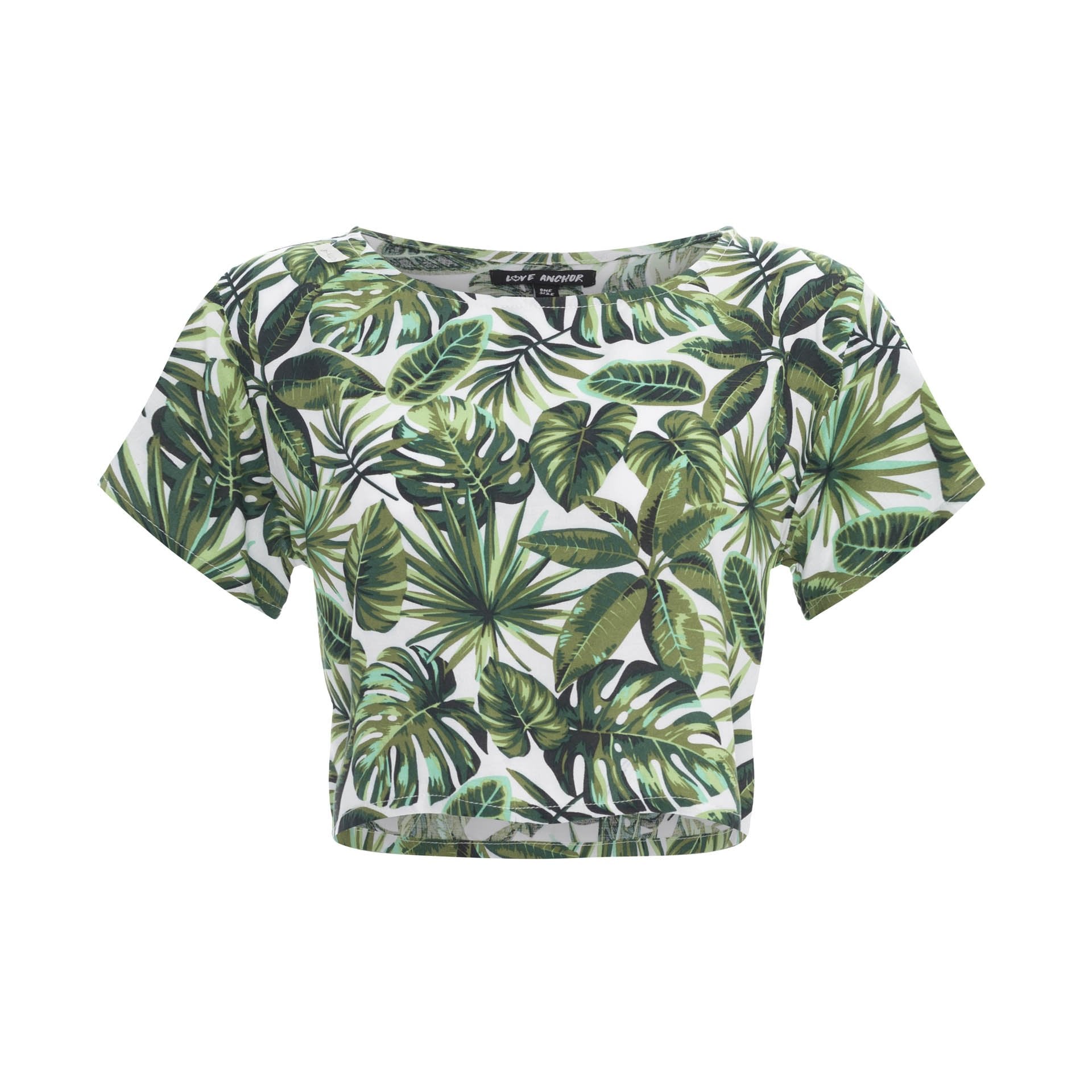 clothing wholesale, tops, wholesale, women wholesale Cropped Basic, Tropical, Eco Rayon, Tee Shirt Top, Wholesale