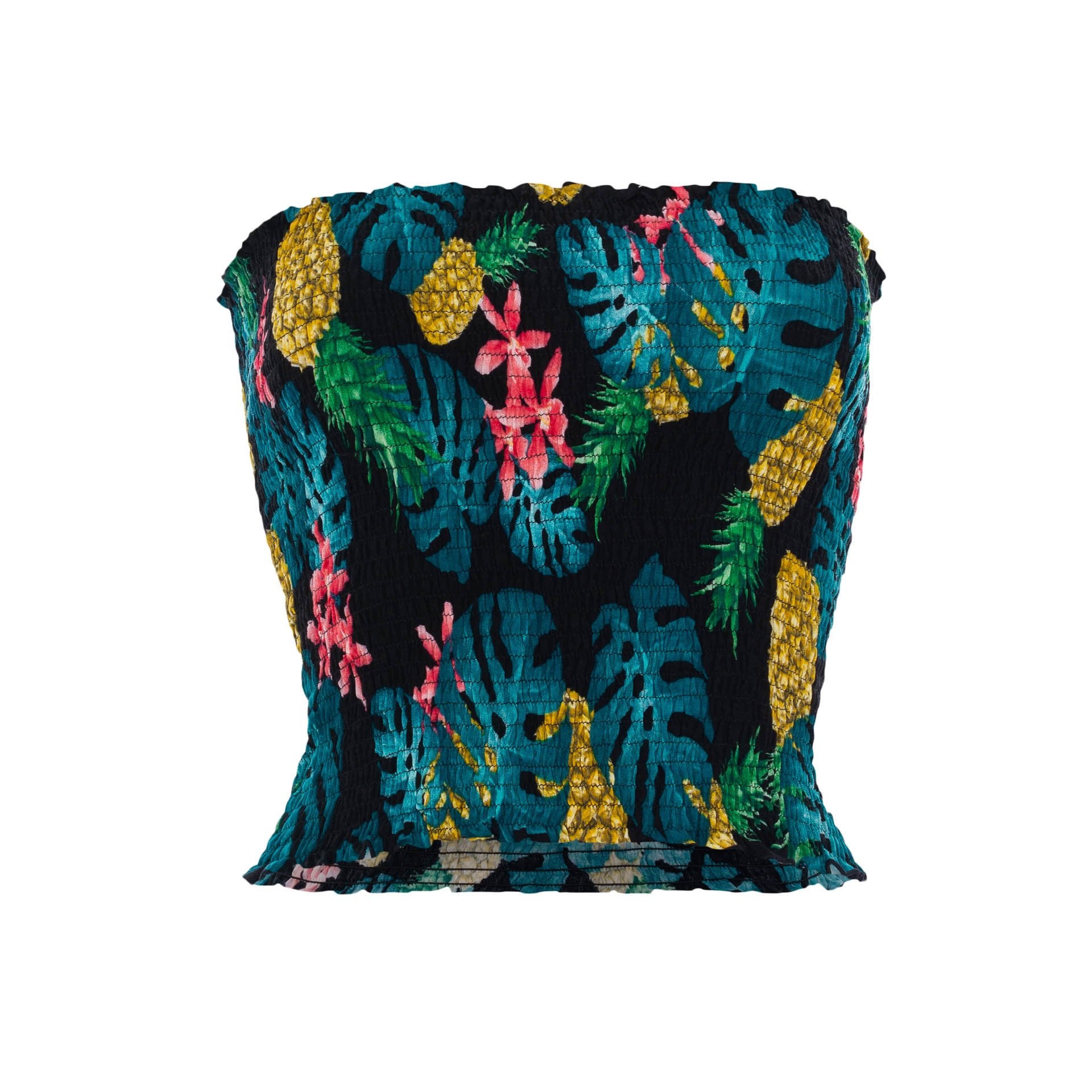 clothing wholesale, tops, wholesale, women wholesale Carla, Tropical, Eco Rayon, Tube Top, Wholesale