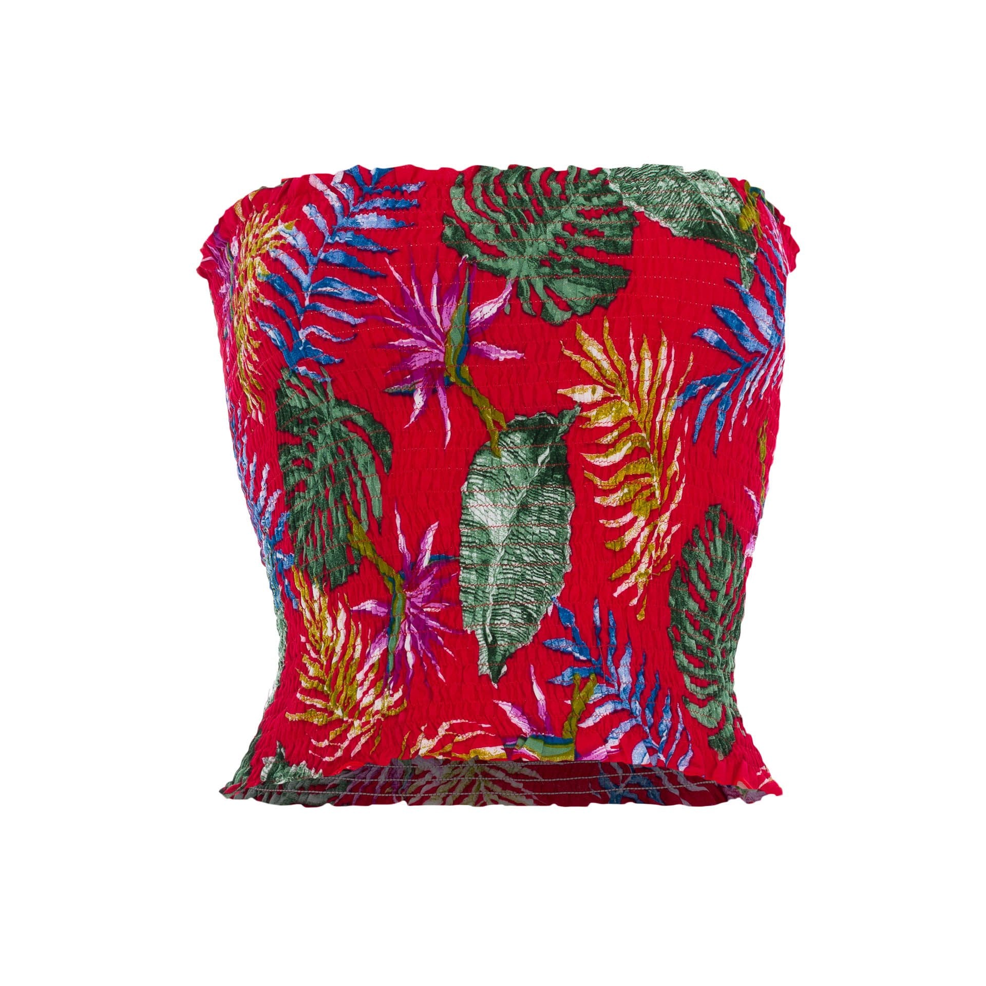 tops, womens Carla, Tropical, Eco Rayon, Tube Top