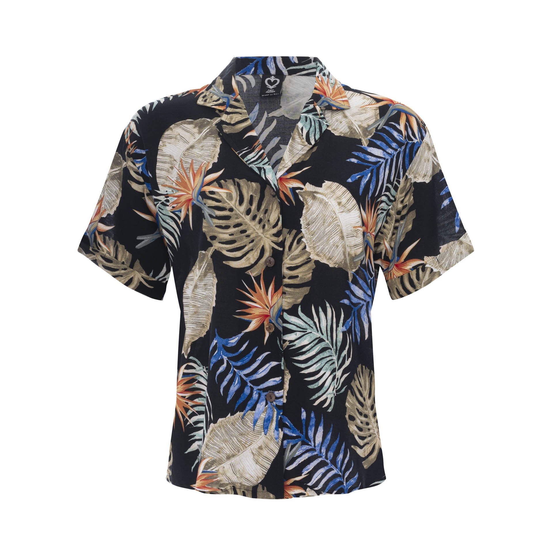clothing wholesale, tops, wholesale, women wholesale Women's Short Sleeve Shirt, Tropical, Eco Rayon, Wholesale