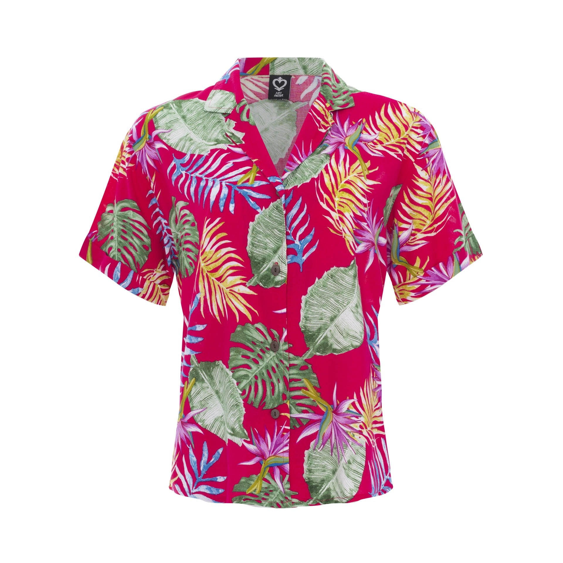clothing wholesale, tops, wholesale, women wholesale Women's Short Sleeve Shirt, Tropical, Eco Rayon, Wholesale