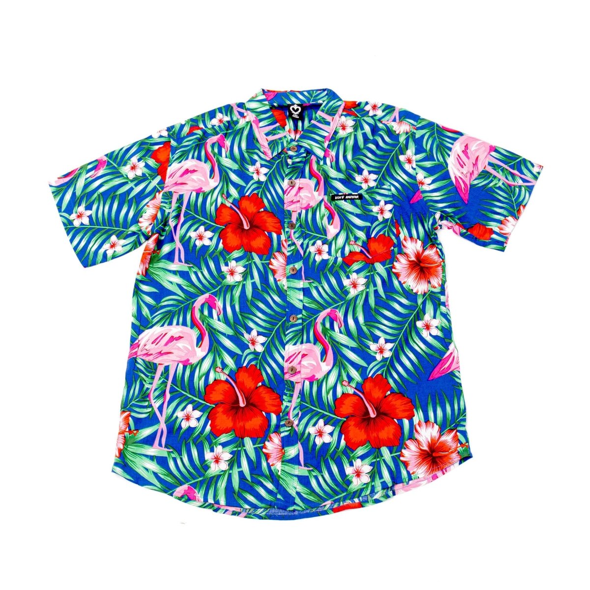 Mans Shirt Tropical 193 Blue - Love Anchor Bali