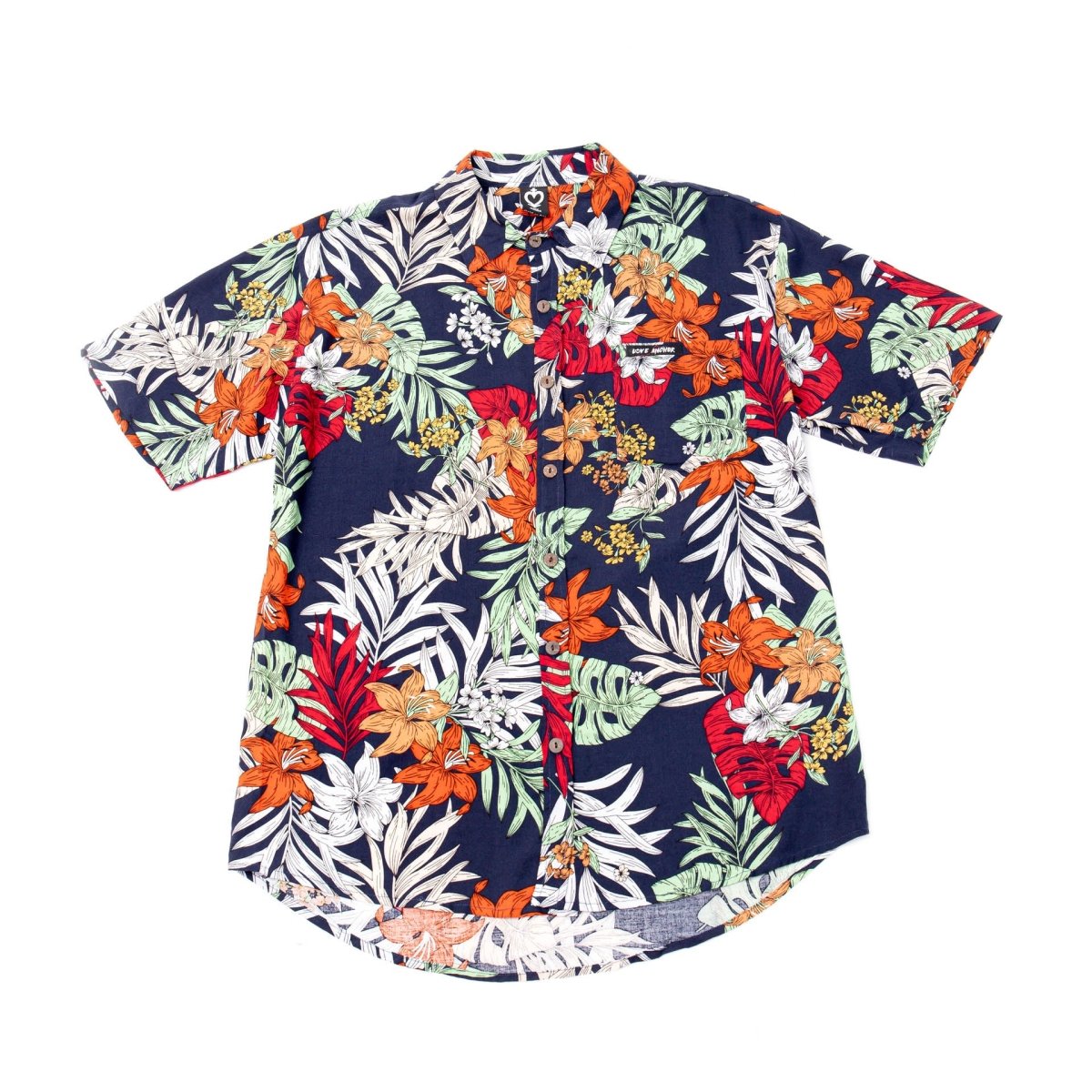 Mans Shirt Tropical 219 Black - Love Anchor Bali