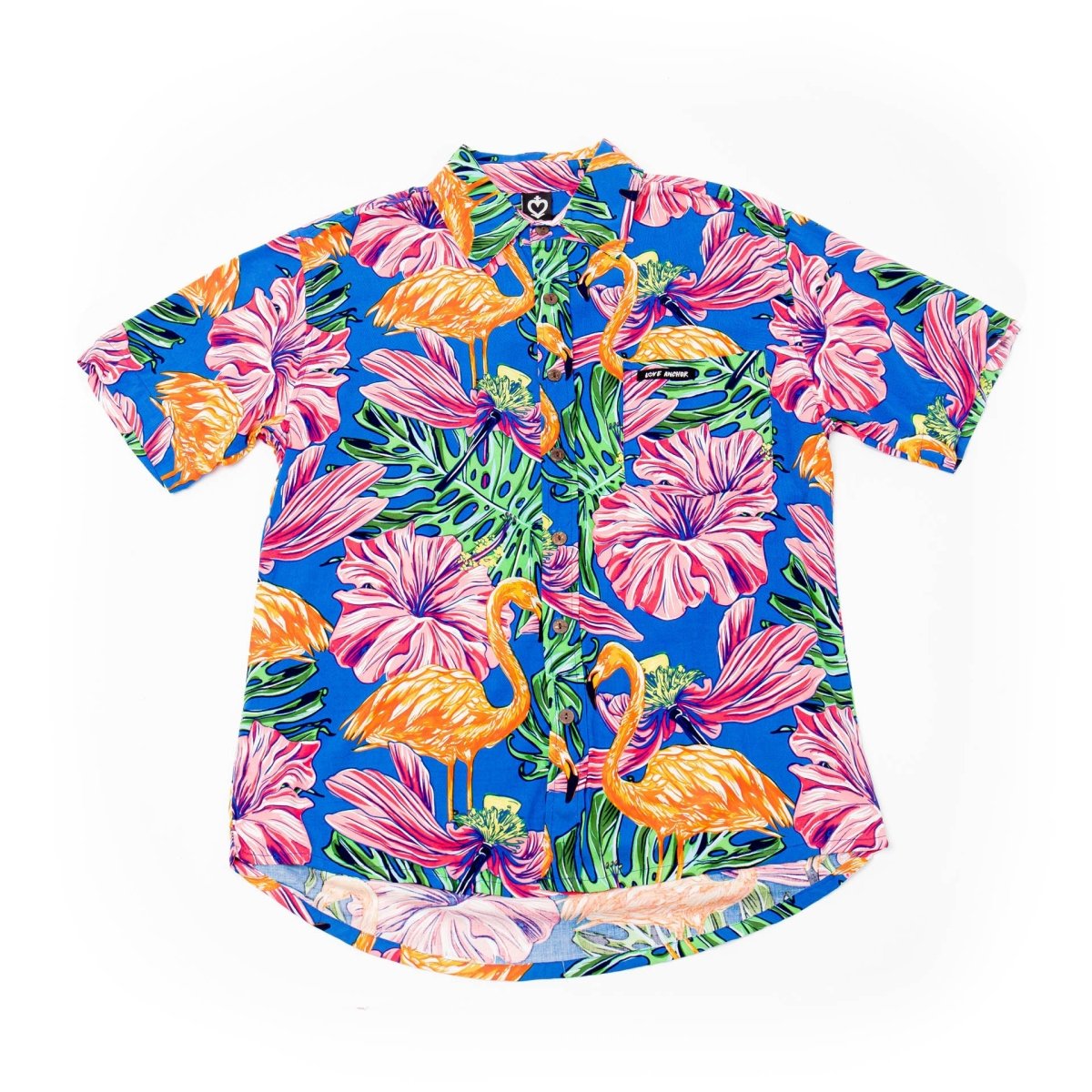 Mans Shirt Tropical 233 Blue - Love Anchor Bali