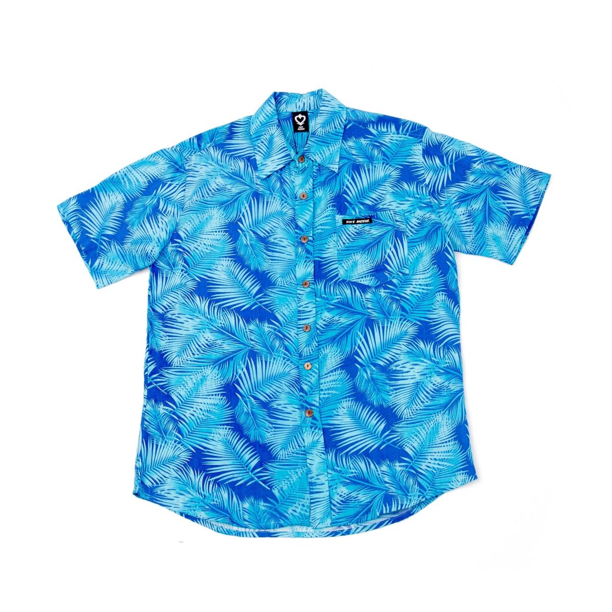 Mans Shirt Tropical 289 Blue - Love Anchor Bali