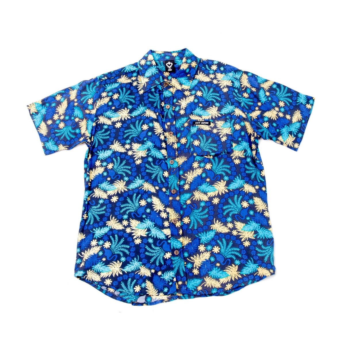 Mans Shirt Tropical 299 Grey - Love Anchor Bali