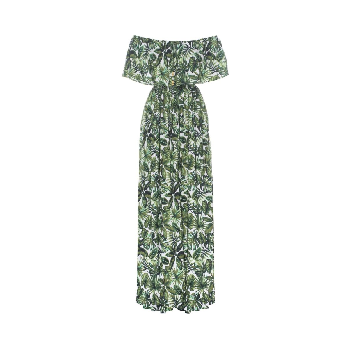 Safia, Tropical Macaw White, Maxi Dress - Love Anchor Bali