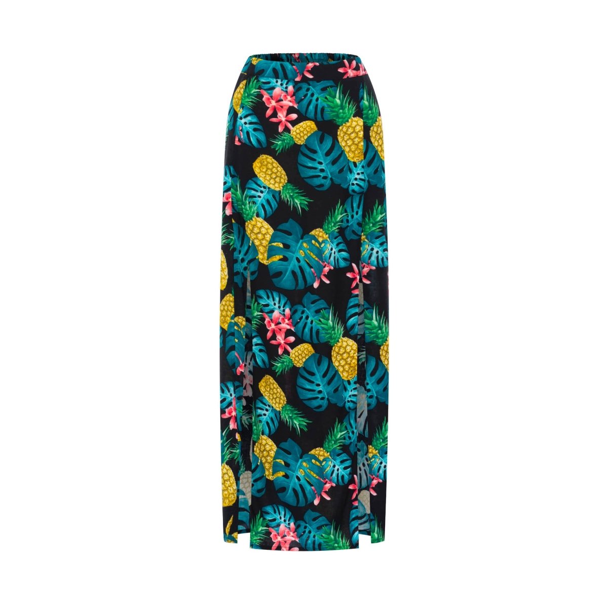 Tulip, Tropical Macaw White, Maxi Skirt - Love Anchor Bali