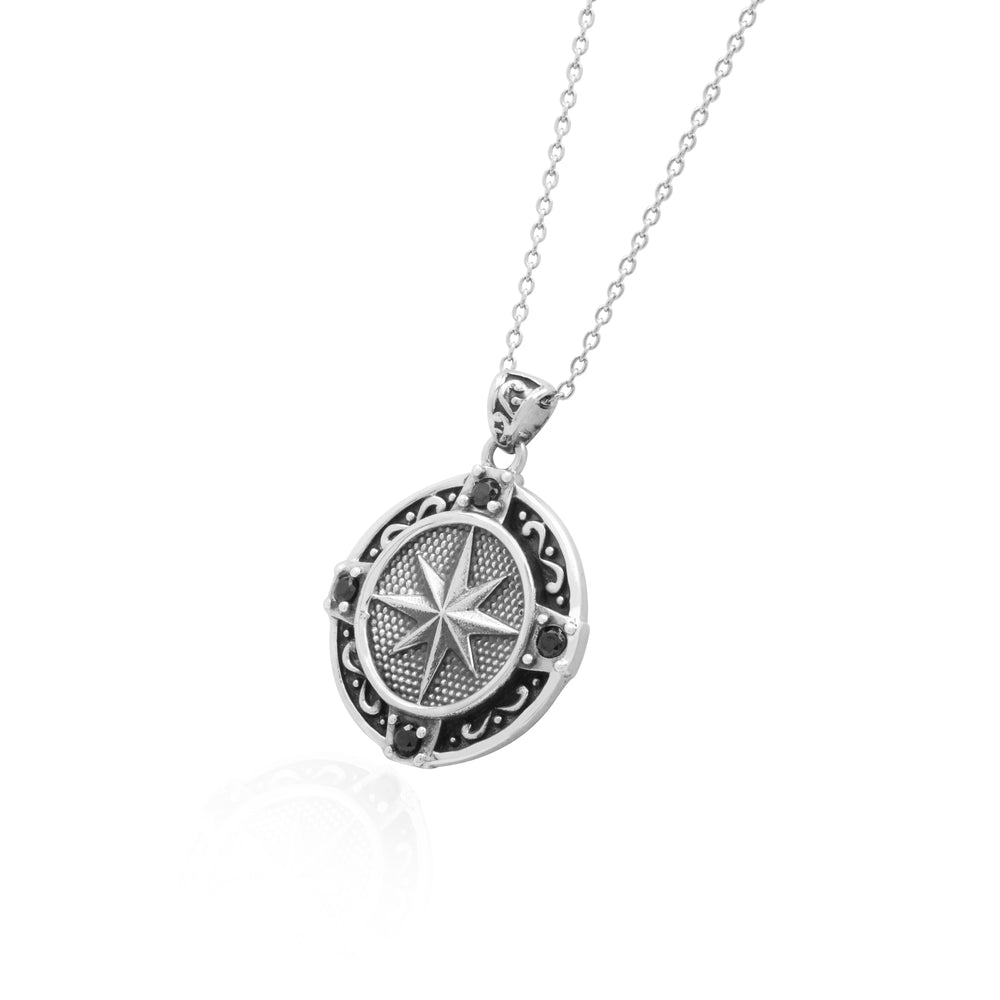 
                  
                    Pendant Compass Collection Silver Oxydation
                  
                